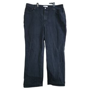 Abercrombie & Fitch Womens Curve Love 34/ 18R 90s Relaxed Jean High Rise Black